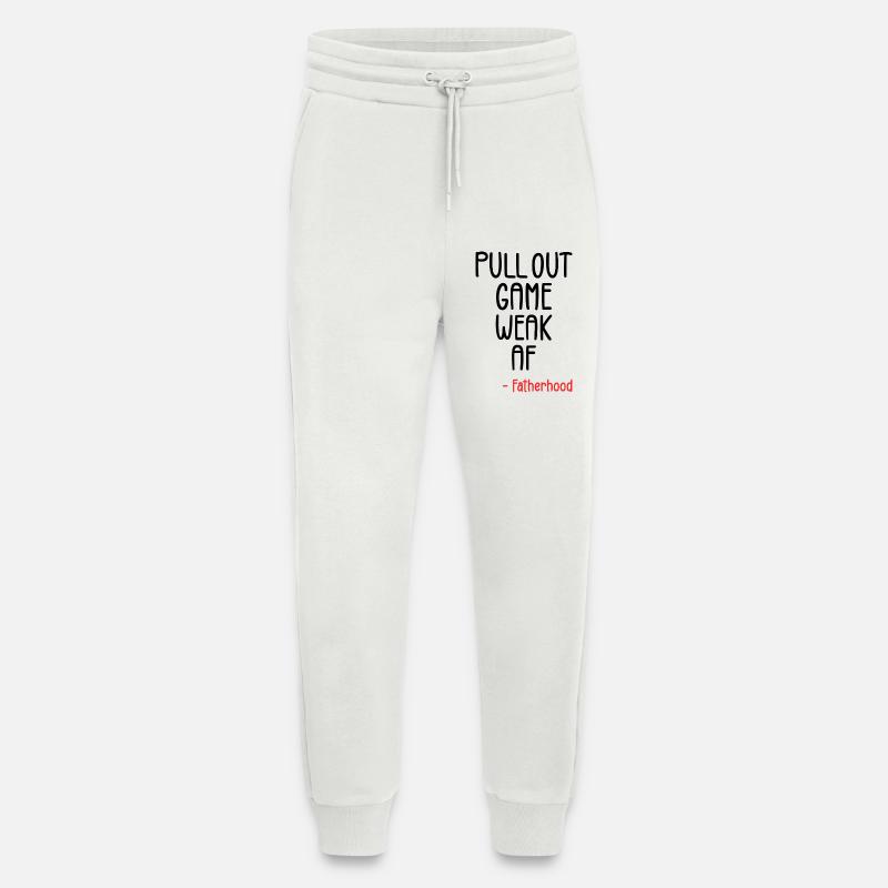 Pull out game weak af - Pantalon de jogging bio décontracté fabriqué en UE - OFF WHITE