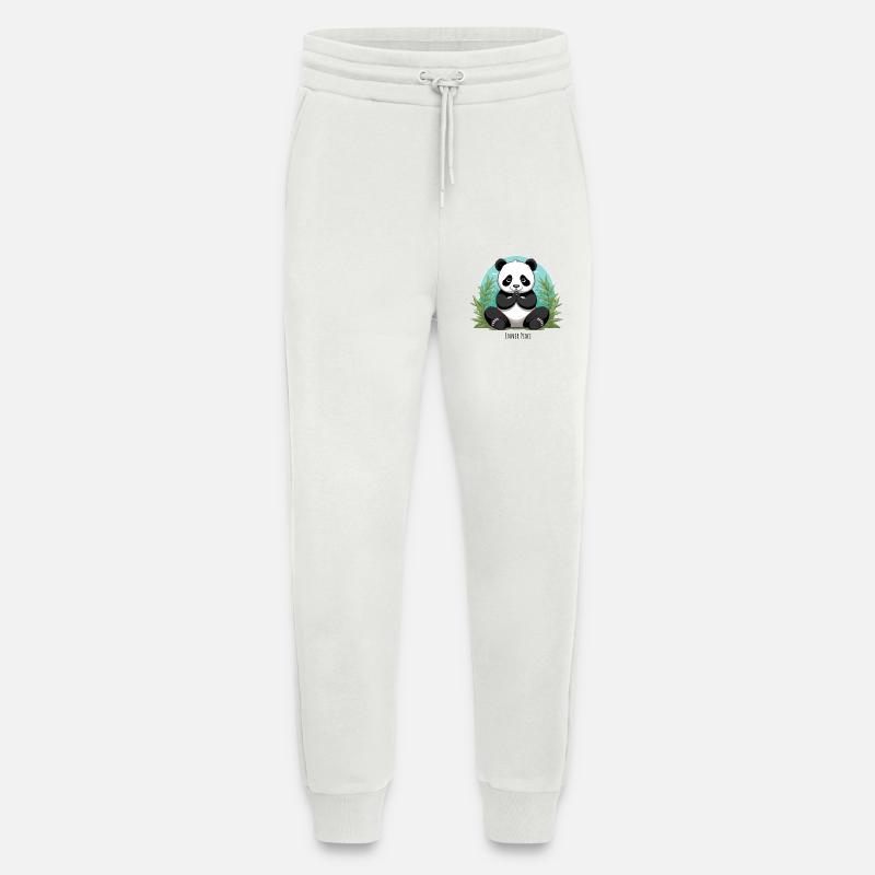 Inner Peace – Meditating Panda - Jogging Pants - made by SPREAD  - OFF WHITE