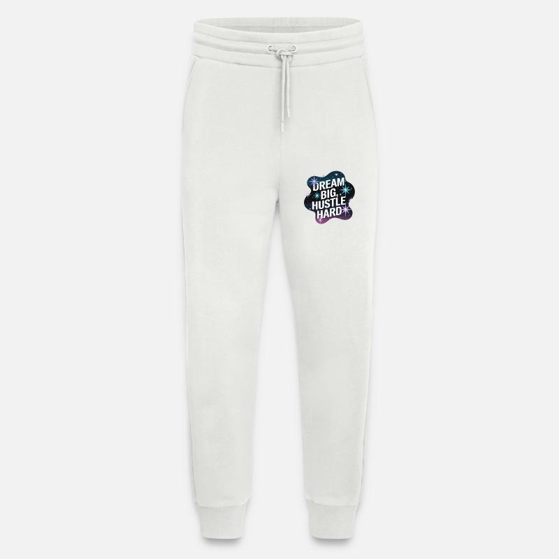 Dream Big, Hustle Hard – Nachthimmel - Jogginghose - made by SPREAD - OFF WHITE