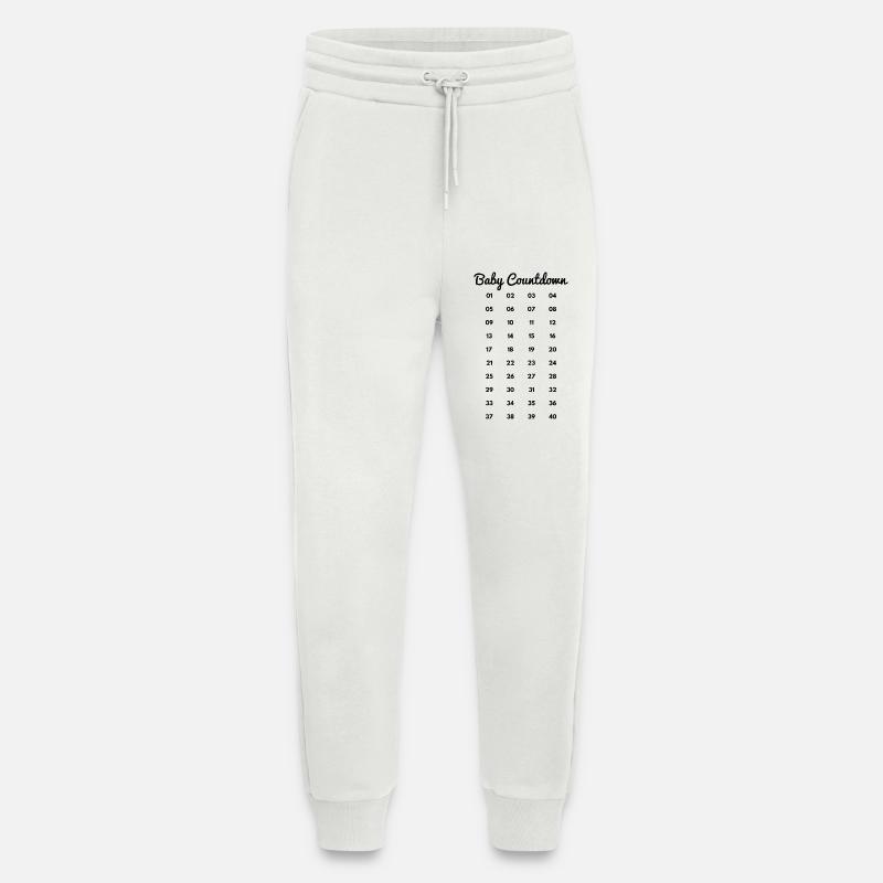 Baby Countdown Schwangerschaftswochen - Jogginghose - made by SPREAD - OFF WHITE