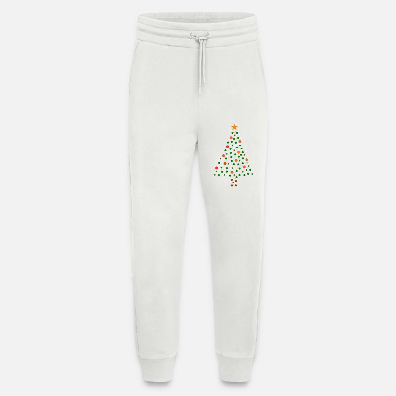 Christmas Tree - Dotted - Jogging Pants - made by SPREAD  - OFF WHITE