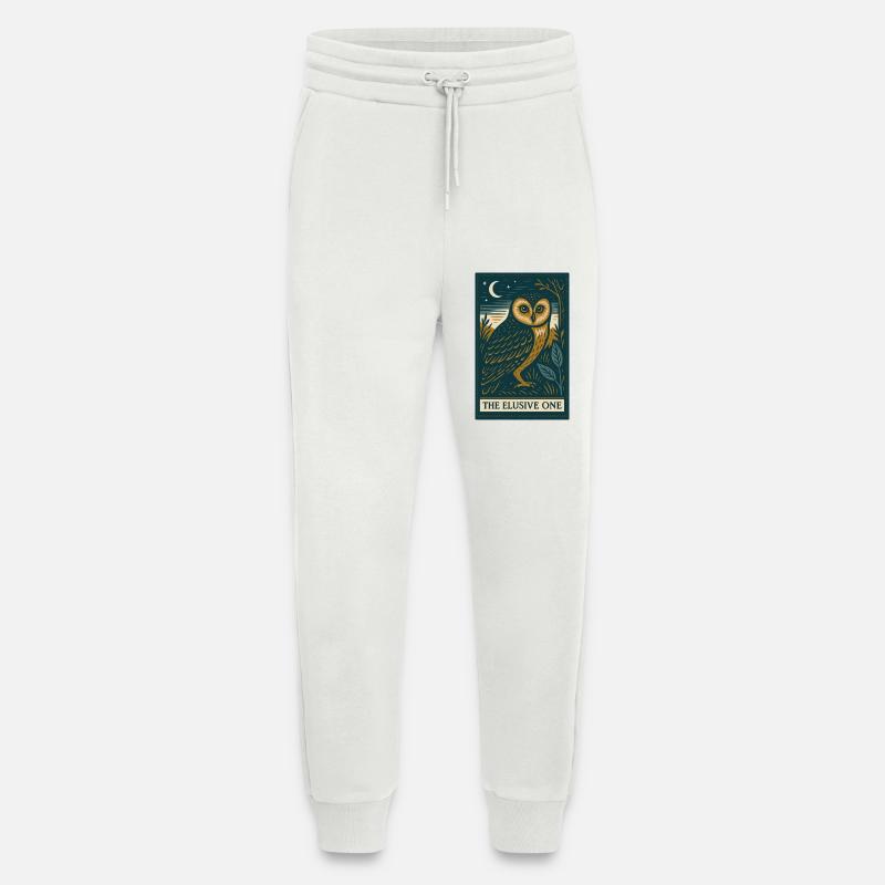 Mystische Eule unter Nachthimmel - Jogginghose - made by SPREAD - OFF WHITE