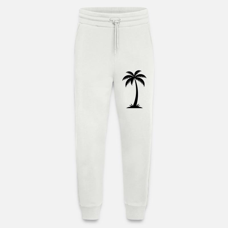 Palm Tree Silhouette - Jogging Pants - made by SPREAD  - OFF WHITE