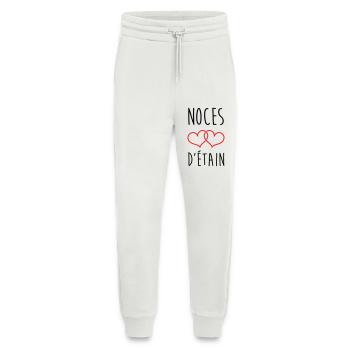 Pewter Wedding 10 Years Wedding - Jogging Pants - made by SPREAD  - OFF WHITE - Front