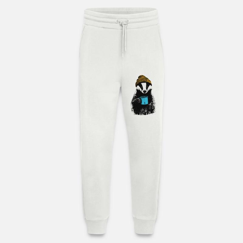 Kaffee Dachs - Jogginghose - made by SPREAD - OFF WHITE