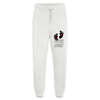 Futur Geek ! - Pantalon de jogging bio décontracté fabriqué en UE - OFF WHITE - Devant