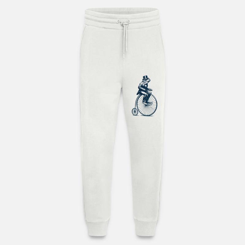 Frosch auf Hochrad - Jogginghose - made by SPREAD - OFF WHITE