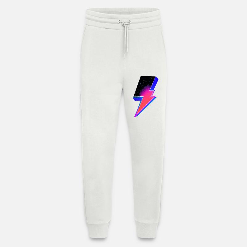Neon Lightning Bolt Gradient - Jogging Pants - made by SPREAD  - OFF WHITE