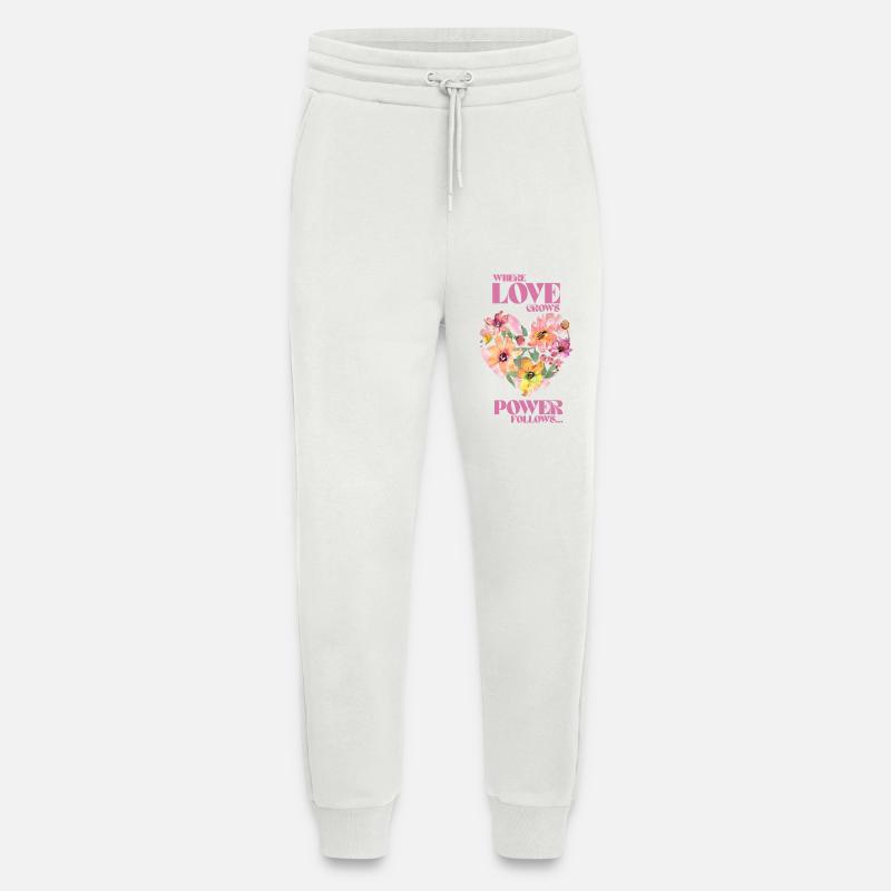 Where Love Grows, Love Follows - Jogginghose - made by SPREAD - OFF WHITE