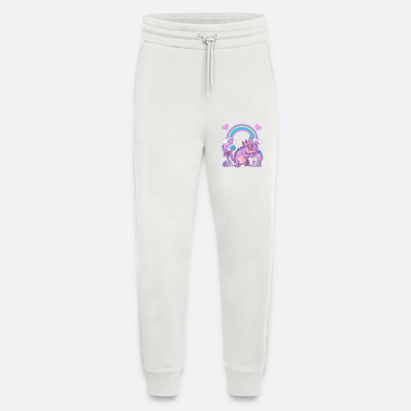Lizard Dragon Dragon - Jogging Pants - made by SPREAD  - OFF WHITE