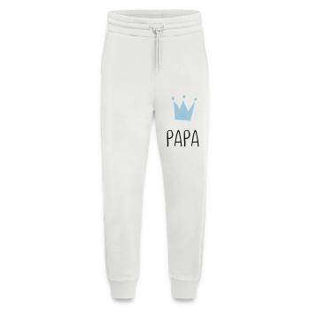 Papa Krone - Bester Papa - Jogginghose - made by SPREAD - OFF WHITE - Vorne