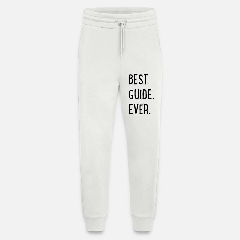 BEST GUIDE EVER - Pantalon de jogging bio décontracté fabriqué en UE - OFF WHITE