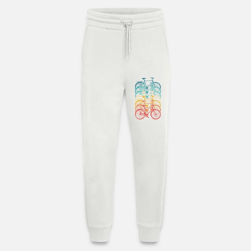 Rainbow Bike Stack Gradient - Jogging Pants - made by SPREAD  - OFF WHITE