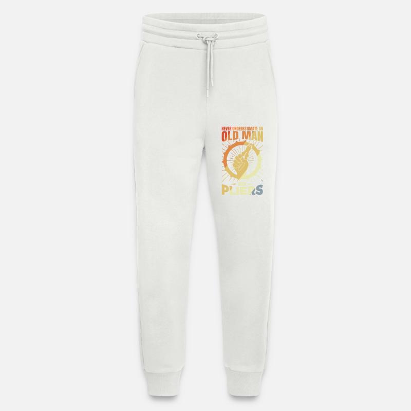 Old electronics technician - Jogging Pants - made by SPREAD  - OFF WHITE