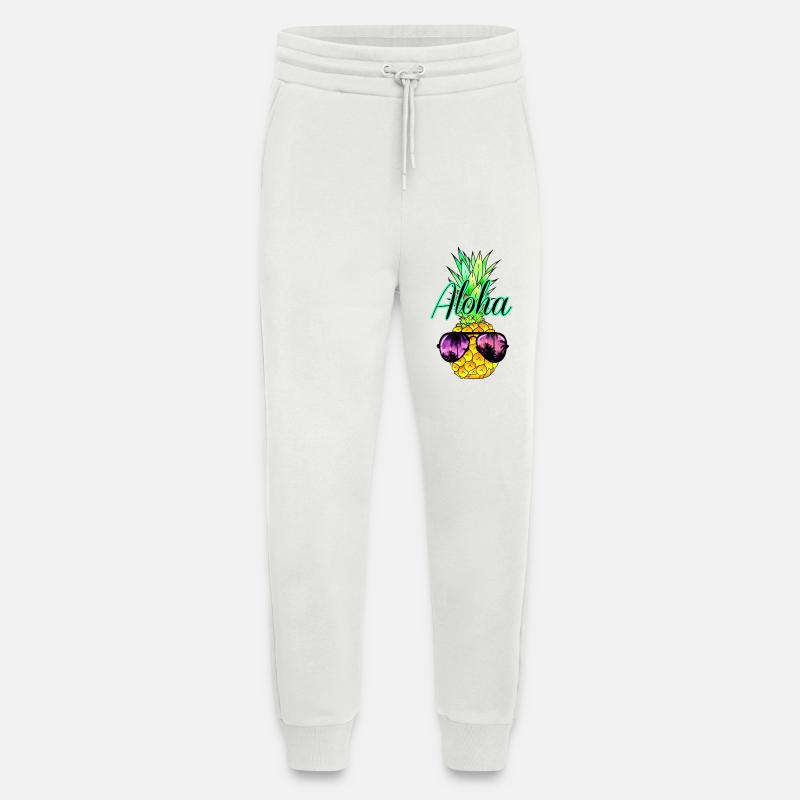 Pineapple Aloha - Jogging Pants - made by SPREAD  - OFF WHITE