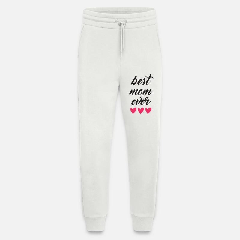 Best Mom Ever - Jogging Pants - made by SPREAD  - OFF WHITE