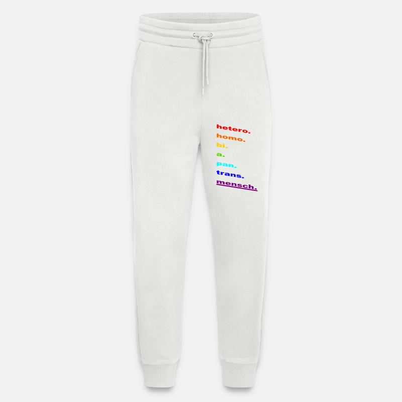 Regenbogen-Identität: Homo Bi Pan Trans - Jogginghose - made by SPREAD - OFF WHITE