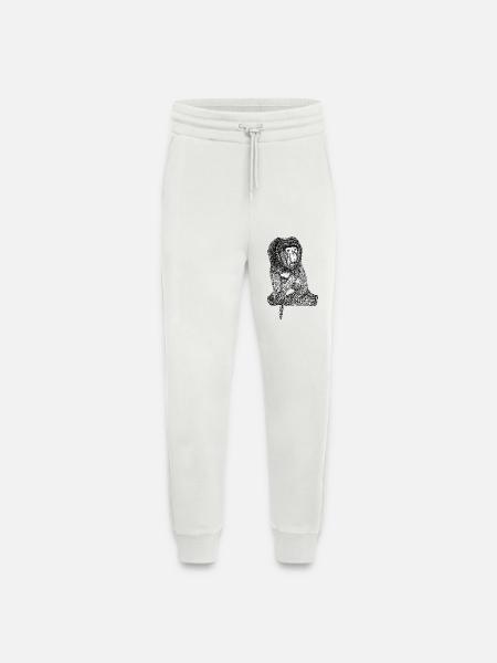 Singe Proboscis - Pantalon de jogging bio décontracté fabriqué en UE - OFF WHITE