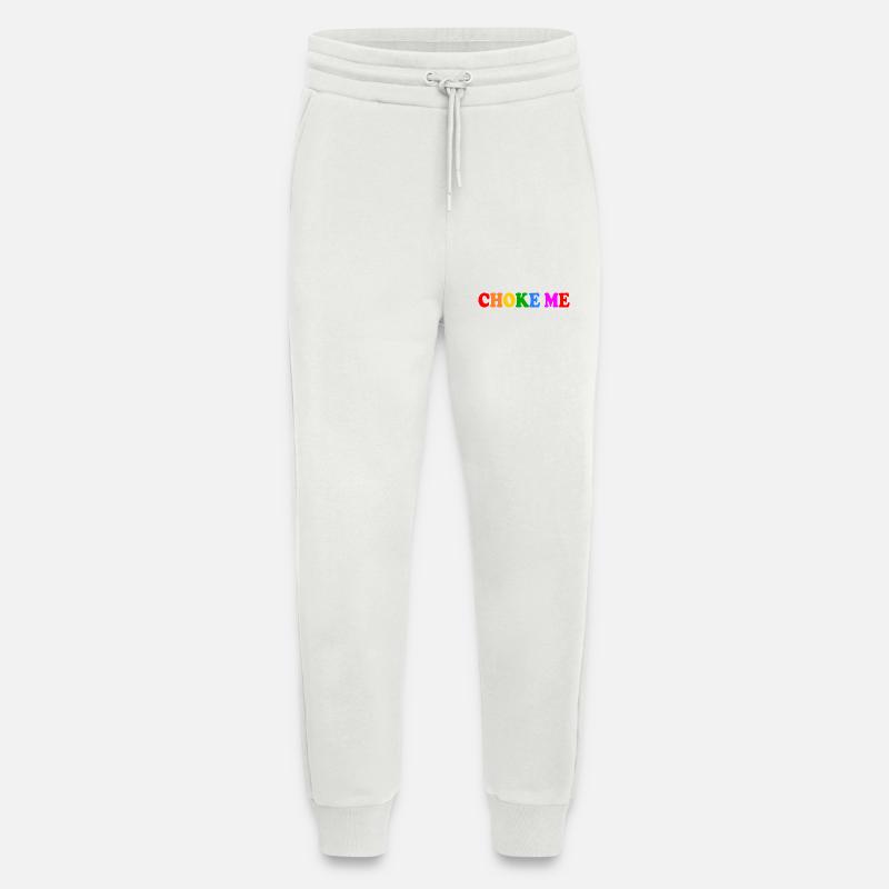 Choke me - Pantalon de jogging bio décontracté fabriqué en UE - OFF WHITE