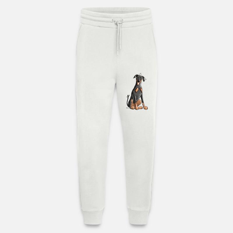 Drolliger Dobermann - Jogginghose - made by SPREAD - OFF WHITE