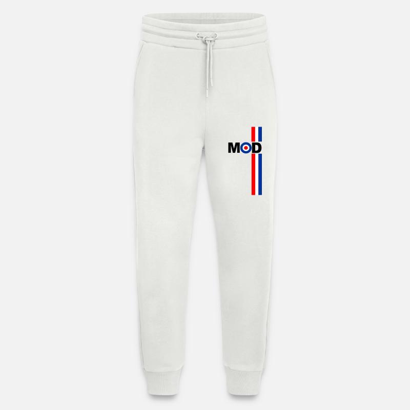 MOD TARGET RSF STRIPES CONCEPTION - Pantalon de jogging bio décontracté fabriqué en UE - OFF WHITE