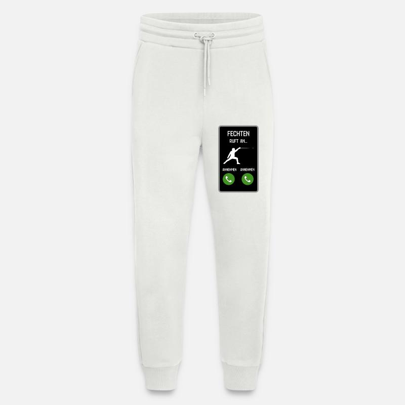 Fechten ruft an - Jogginghose - made by SPREAD - OFF WHITE