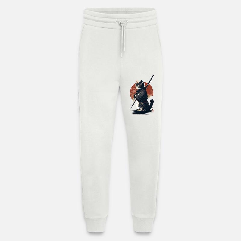 Kawaii Neko Samurai : Katzen-Samurai - Jogginghose - made by SPREAD - OFF WHITE