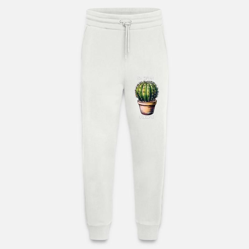 KAKTUS NO HUGS PLEASE - Jogginghose - made by SPREAD - OFF WHITE