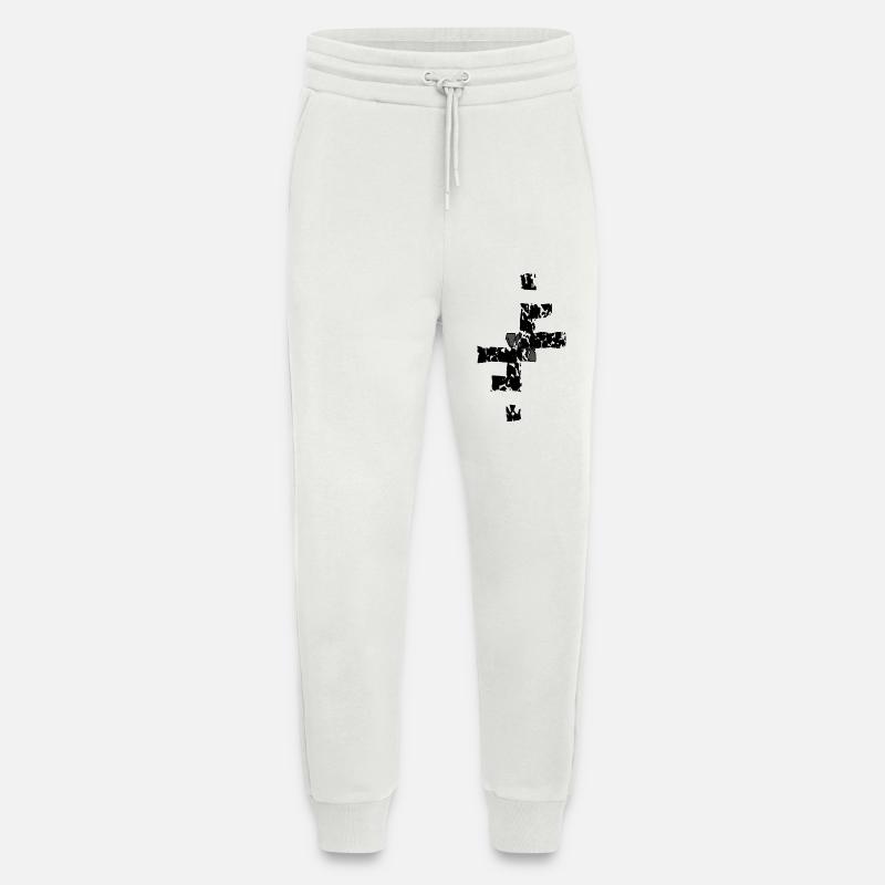 Zerbrochener Diamant in Schwarz - Jogginghose - made by SPREAD - OFF WHITE