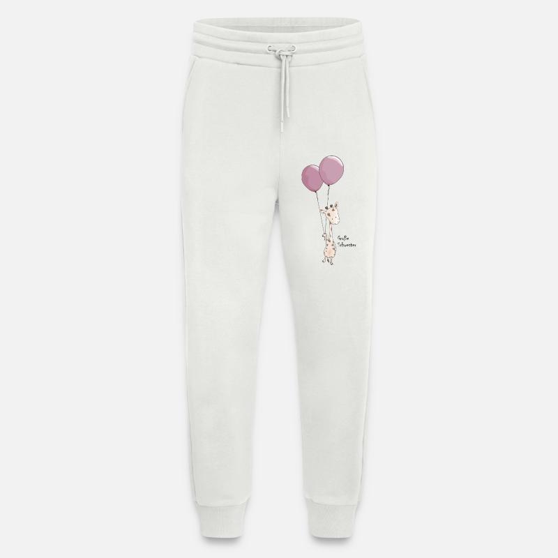 Niedliche Giraffe große Schwester - Jogginghose - made by SPREAD - OFF WHITE