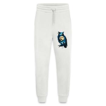Niedliche Eule als Zauberer für einen Eulen Fans - Jogginghose - made by SPREAD - OFF WHITE - Vorne