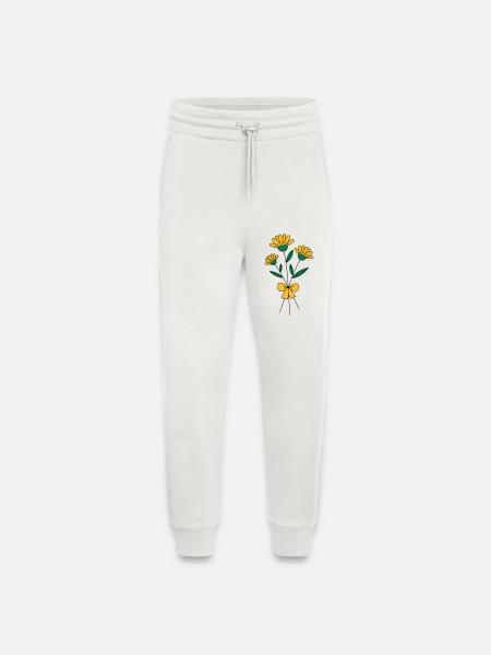 Blumenstrauss dreifarbig - Jogginghose - made by SPREAD - OFF WHITE