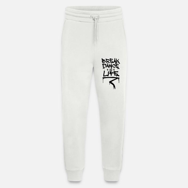 Breakdance Motivation - Jogging Pants - made by SPREAD  - OFF WHITE