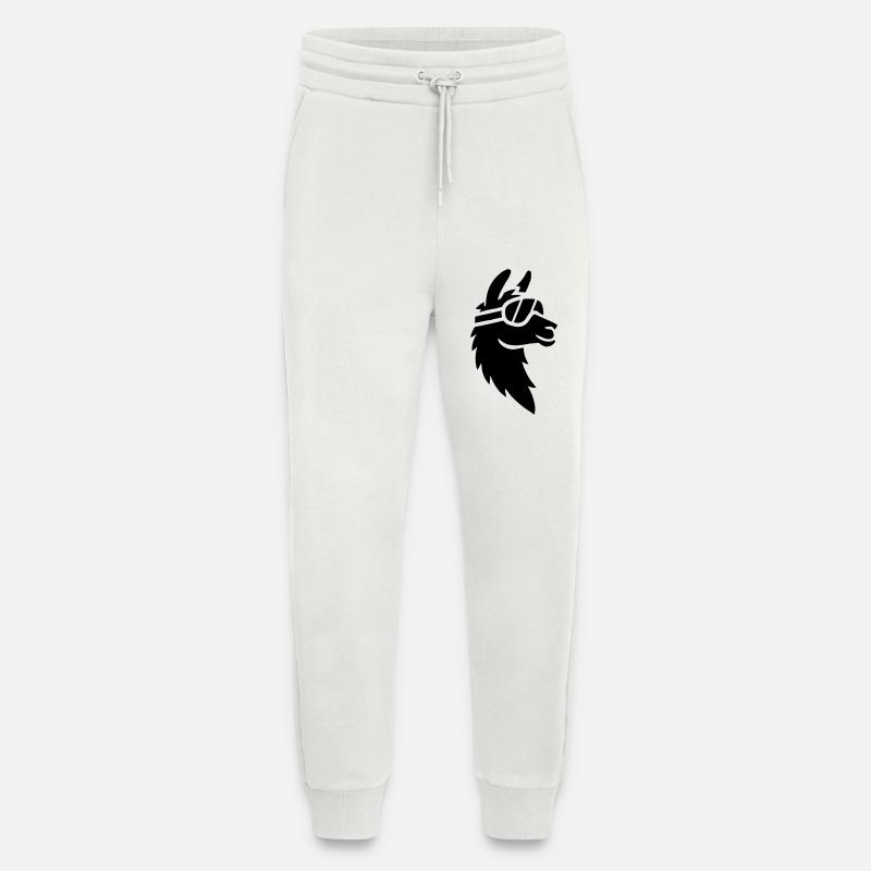 Lama mit Skibrille - Jogginghose - made by SPREAD - OFF WHITE