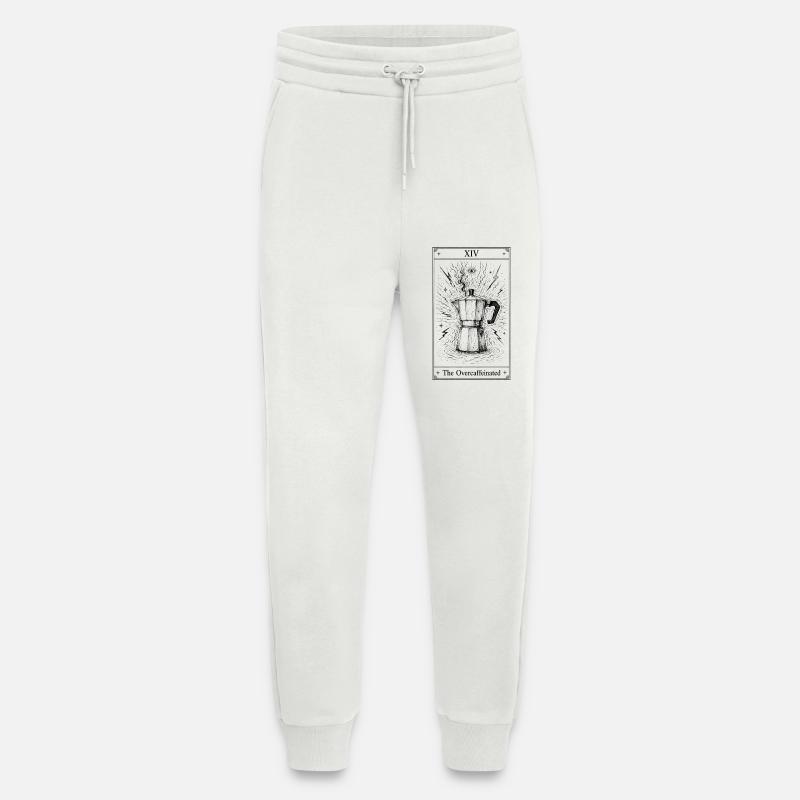 Caffeinated | Coffee Tarot Humor - Jogging Pants - made by SPREAD - OFF WHITE