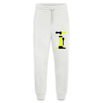 Graphique de pompe à air pour vélo - Pantalon de jogging bio décontracté fabriqué en UE - OFF WHITE - Devant