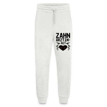 Zahnärztin mit Herz Geschenk - Jogginghose - made by SPREAD - OFF WHITE - Vorne