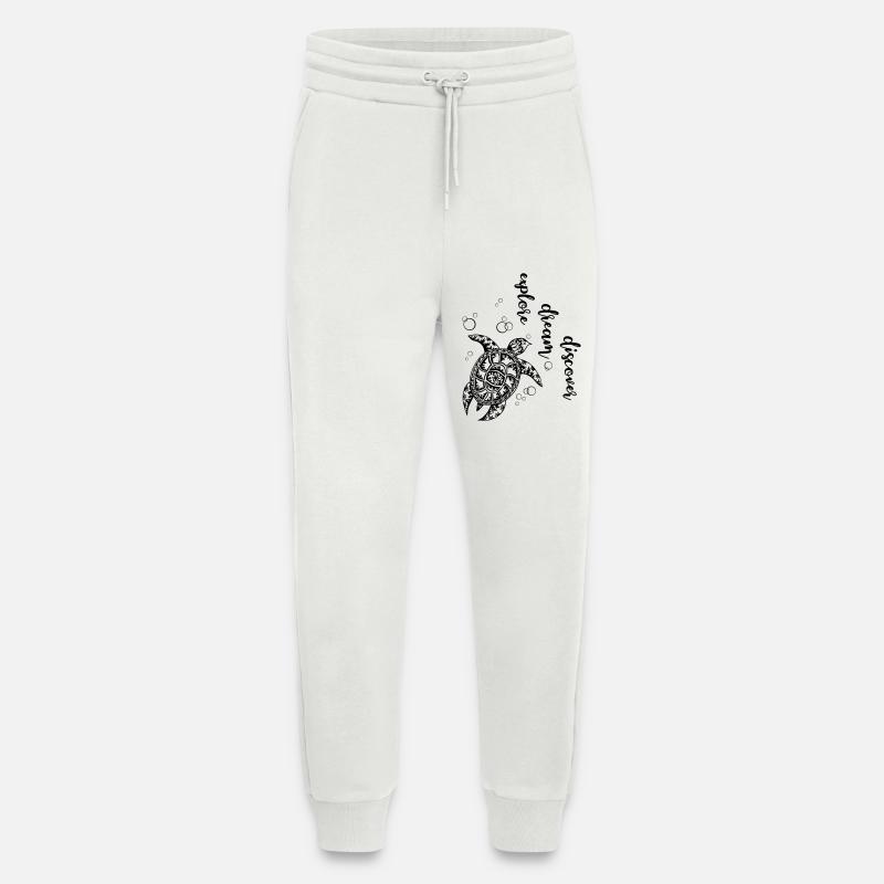 Explore Dream Discover - Jogging Pants - made by SPREAD  - OFF WHITE