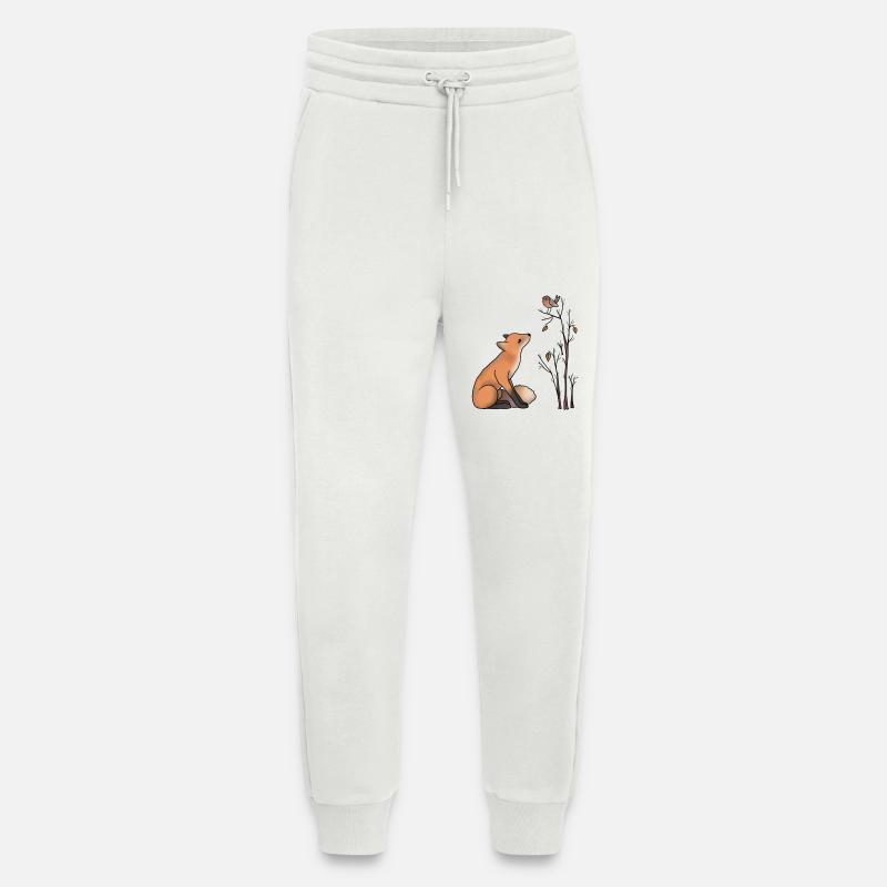 Fuchs und Rotkehlchen - Jogginghose - made by SPREAD - OFF WHITE