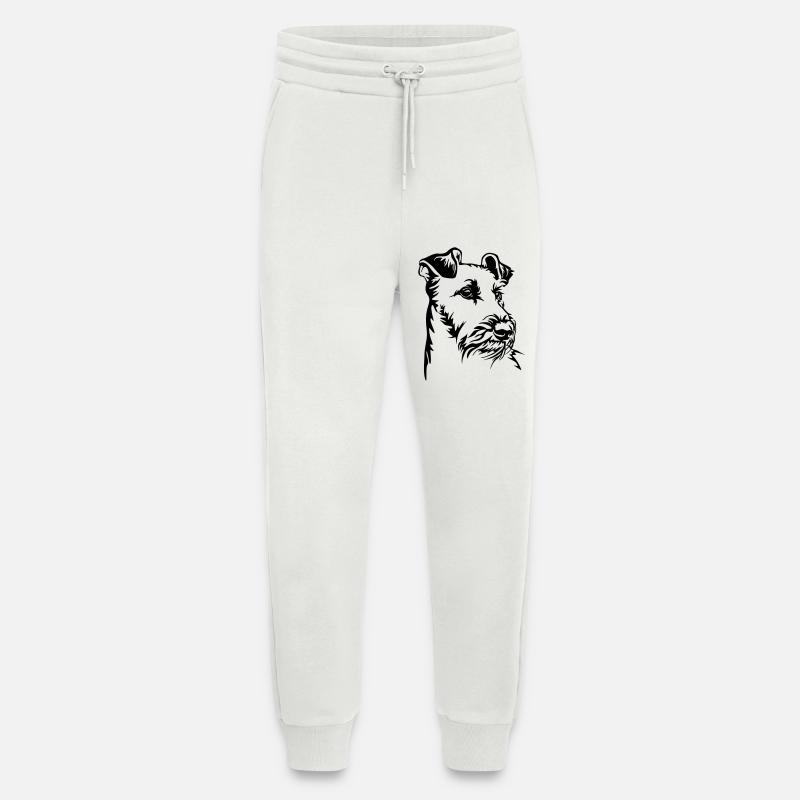 Irish Terrier Kopf - Jogginghose - made by SPREAD - OFF WHITE
