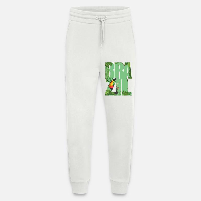 Brésil - Pantalon de jogging bio décontracté fabriqué en UE - OFF WHITE