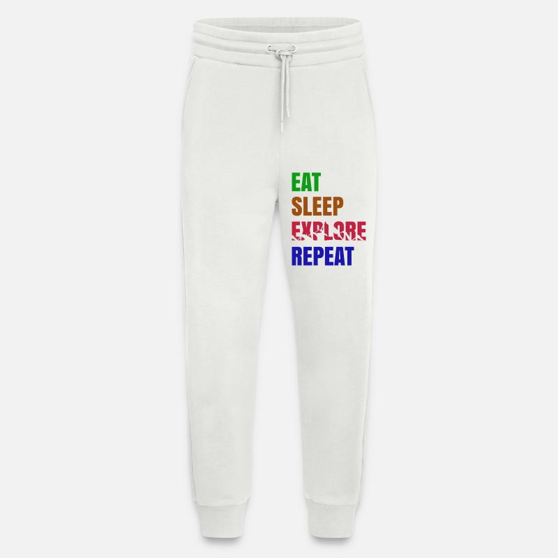 Naturerlebnis Wanderer Wandern Statement Berge - Jogginghose - made by SPREAD - OFF WHITE