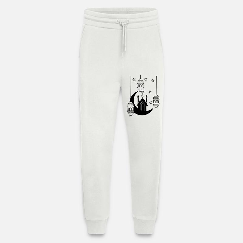 Moschee in Mondlicht und Sternen - Jogginghose - made by SPREAD - OFF WHITE