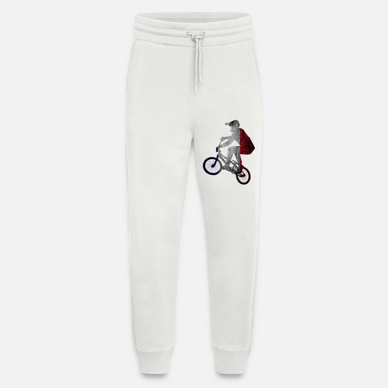 Tri-Color-Radfahrer-Silhouette - Jogginghose - made by SPREAD - OFF WHITE