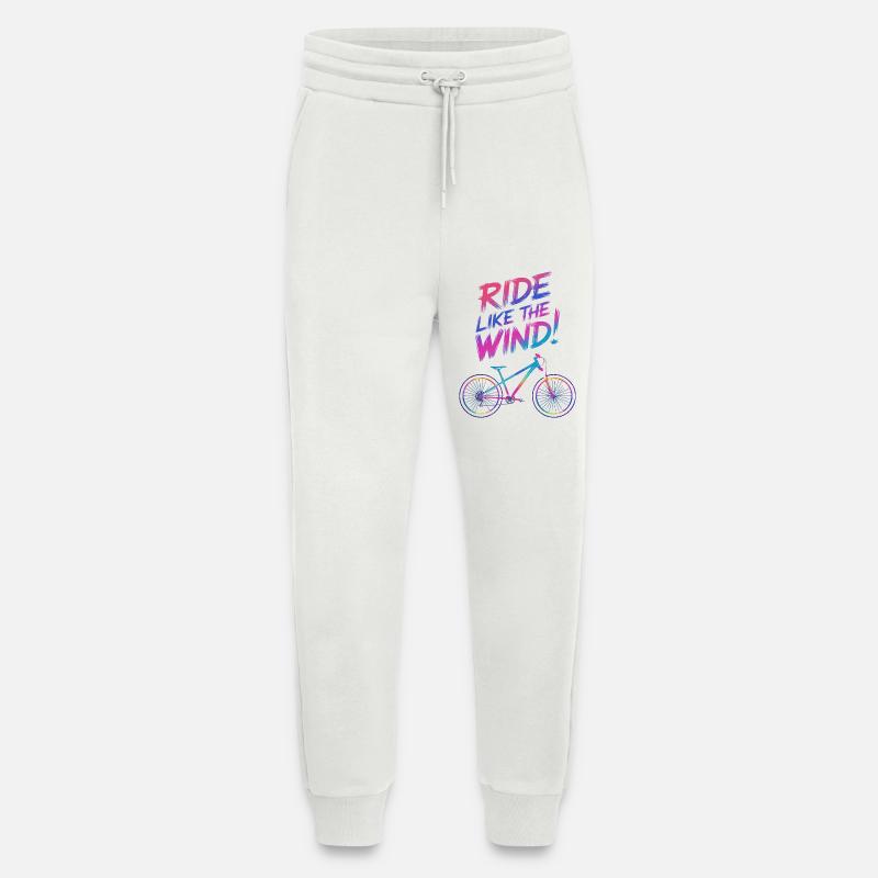 Vibrant Windsurf Bicycle Illustration - Jogging Pants - made by SPREAD  - OFF WHITE