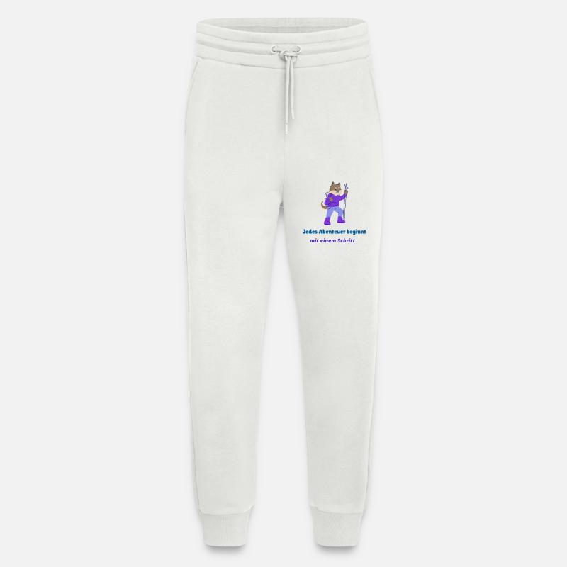 Jedes Abenteuer beginnt mit einem Schritt - Jogginghose - made by SPREAD - OFF WHITE