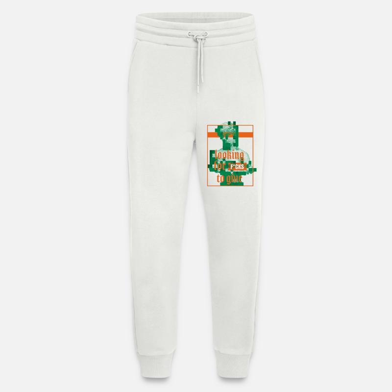 Statue with Attitude Statement Design - Jogging Pants - made by SPREAD  - OFF WHITE