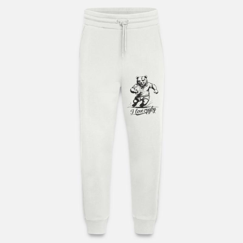 rugby - Jogging Pants - made by SPREAD  - OFF WHITE