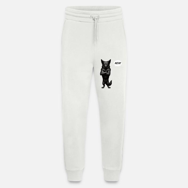 Nein Schwarzer Schäferhund Schäferhundbesitzer - Jogginghose - made by SPREAD - OFF WHITE