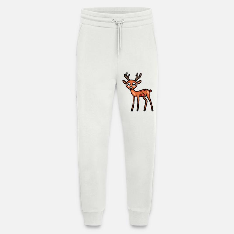 Deer Halloween Comic Funny - Jogging Pants - made by SPREAD  - OFF WHITE